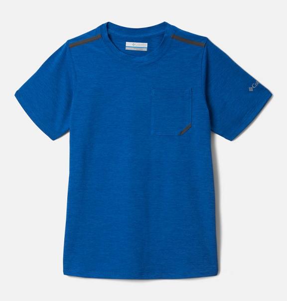 Columbia Tech Trek Shirts Blue For Boys NZ14386 New Zealand